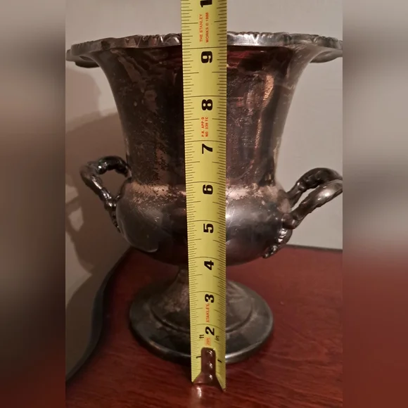 Towle Silver Decorative Vase with Ornate Handles
